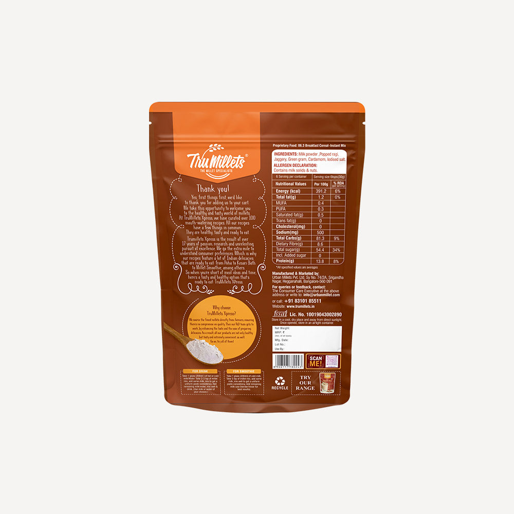 Popped Ragi Milk